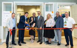 PRO Software President, Ryan Mossman, helping cut the ribbon of the 2024 NAPEO Marketplace